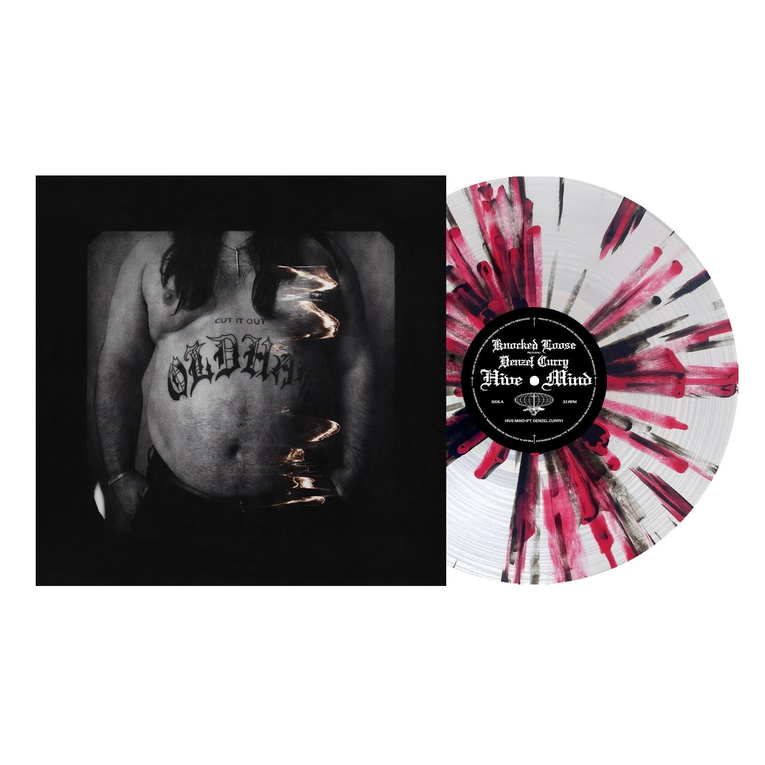 Hive Mind (Feat. Denzel Curry) - Clear w/ Black And Red Splatter