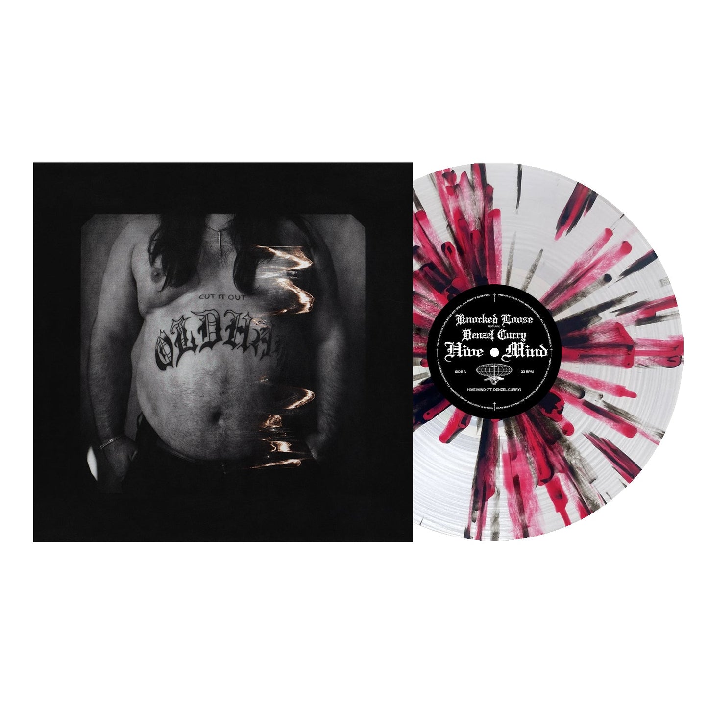 Hive Mind (Feat. Denzel Curry) - Clear w/ Black And Red Splatter 12" Single