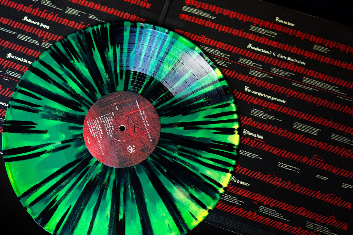 You Won't Go Before You're Supposed To - Green/Yellow w/ Black Splatter LP