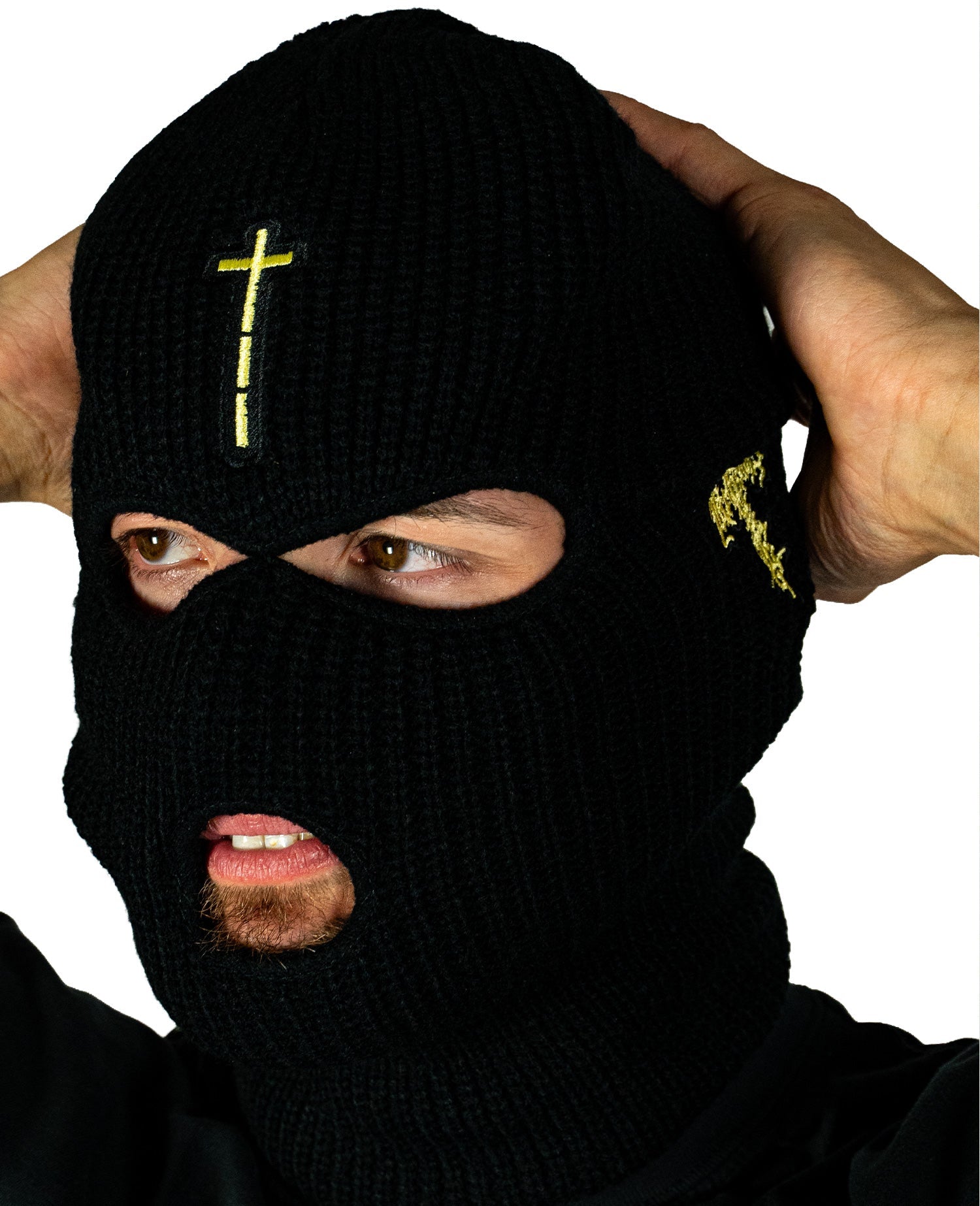 Cross - Black Ski Mask – Knocked Loose