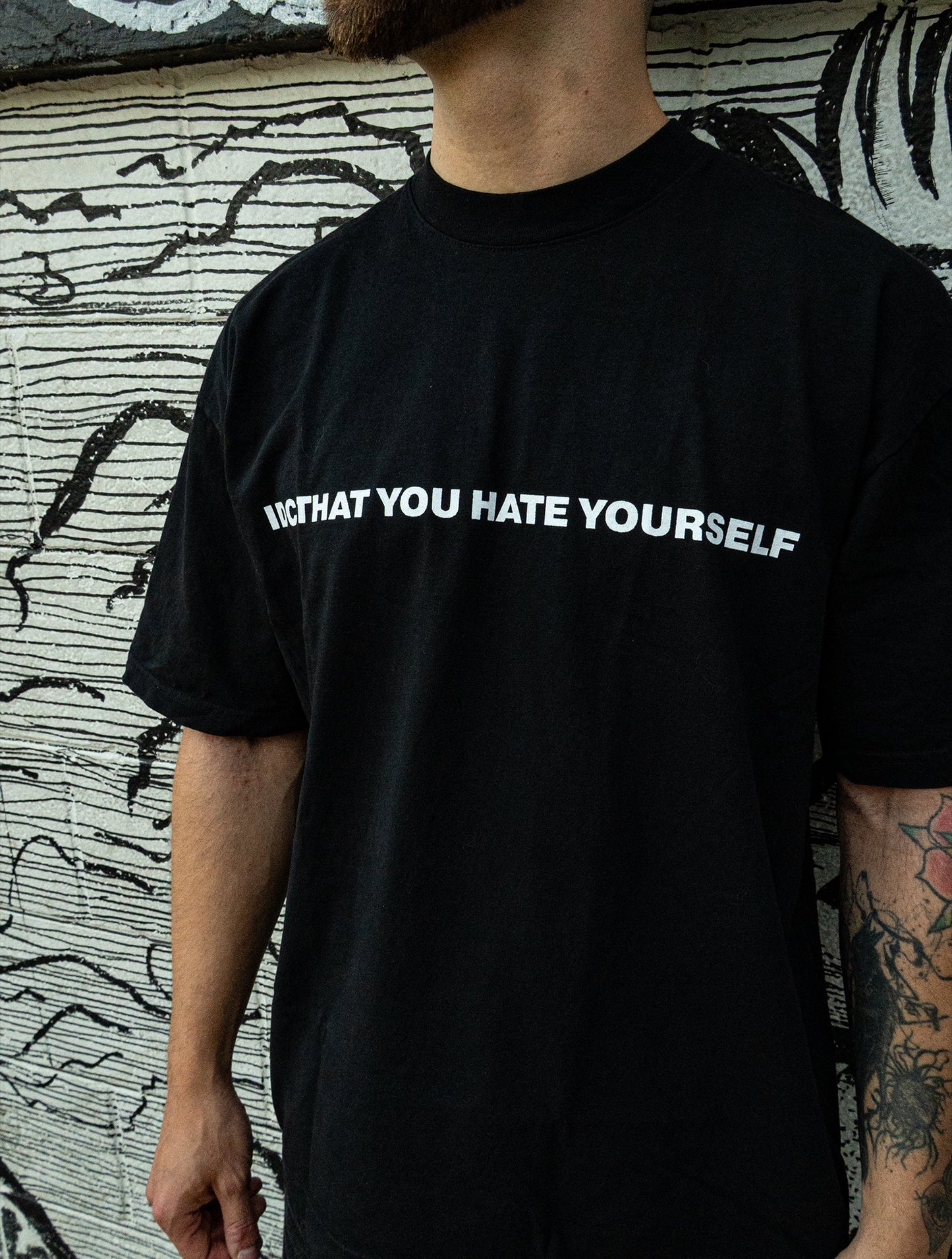 Hate Yourself - Black T-Shirt