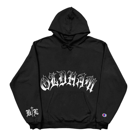 Oldham (Belly Print) - Black Pullover