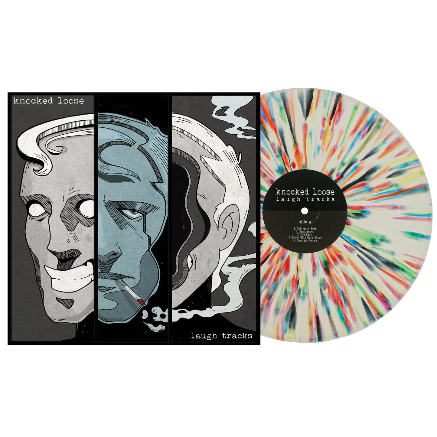 Laugh Tracks - Bone W Rainbow Splatter Vinyl LP