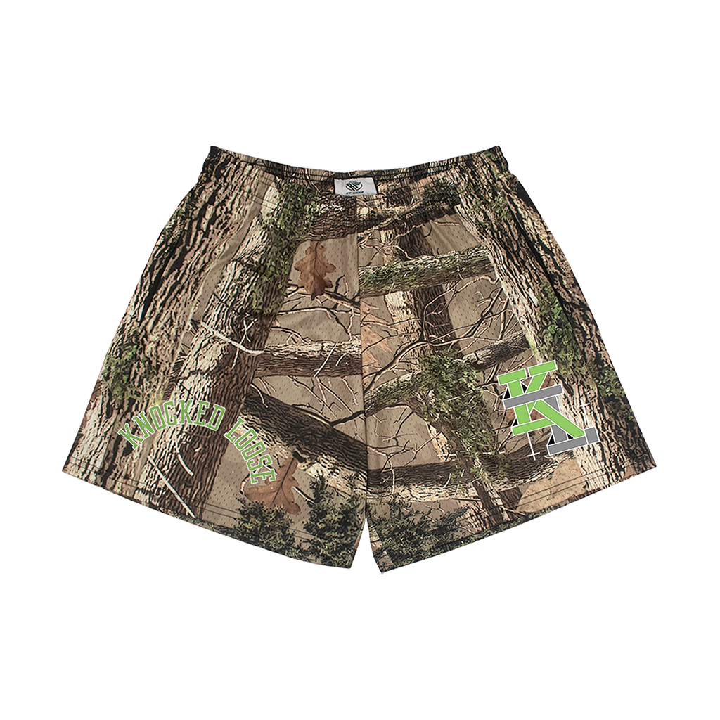 KNOCKED LOOSE REAL TREE CAMO SHORTS