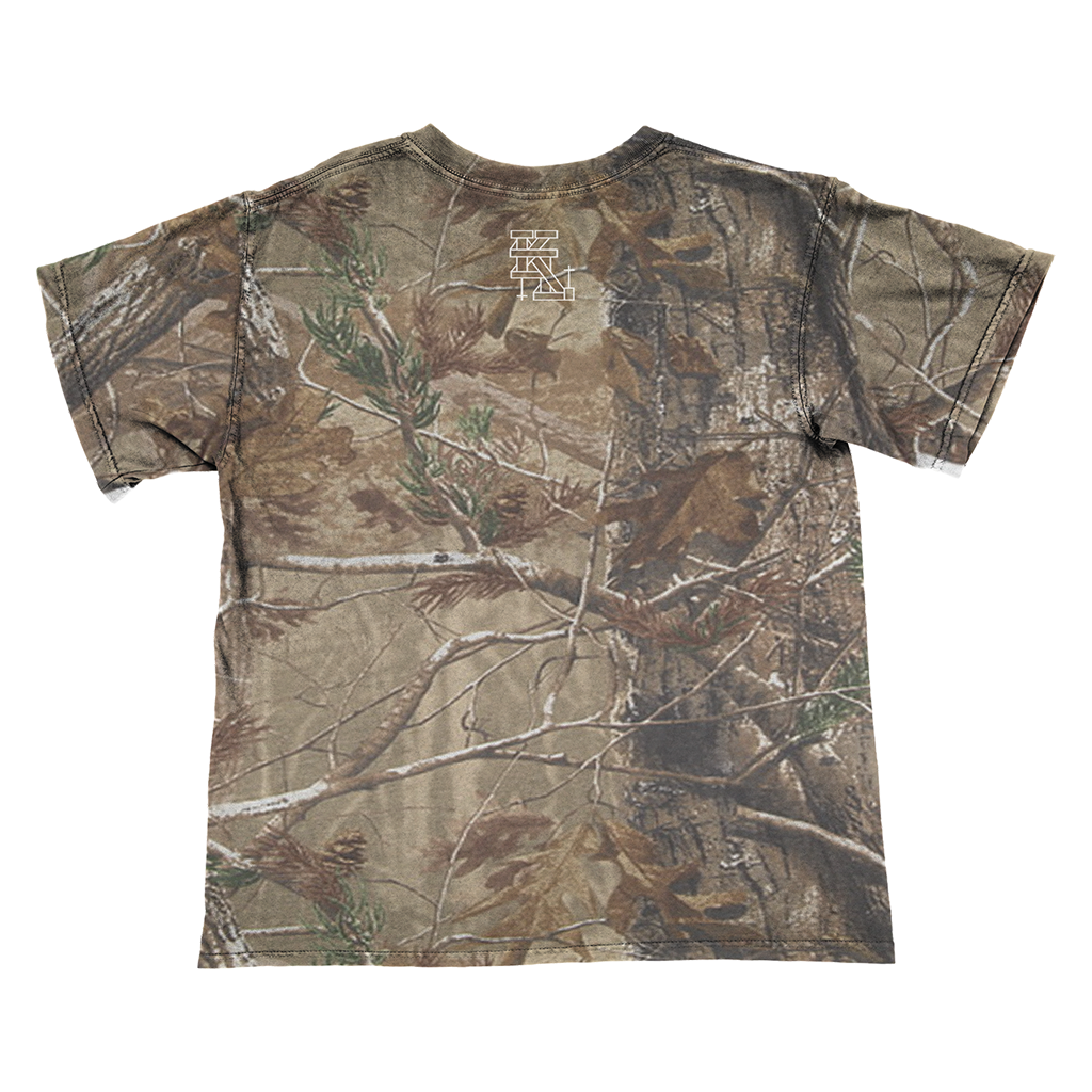 Camouflage t shirt front and back best sale