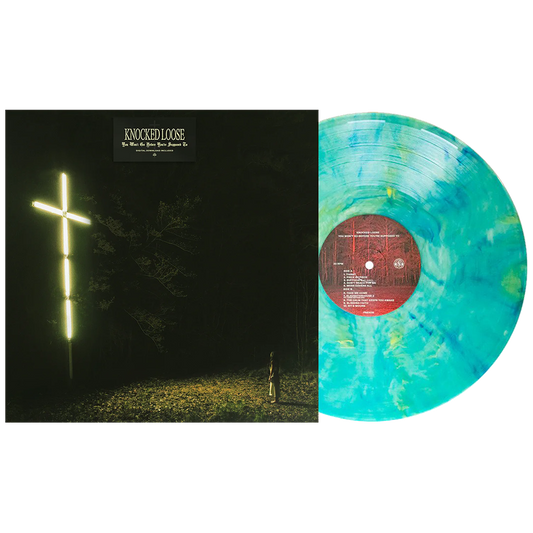 Knocked Loose's 2024 album, "You Won't Go Before You're Supposed To," on 12-inch Algea Marble vinyl. Digital download included.